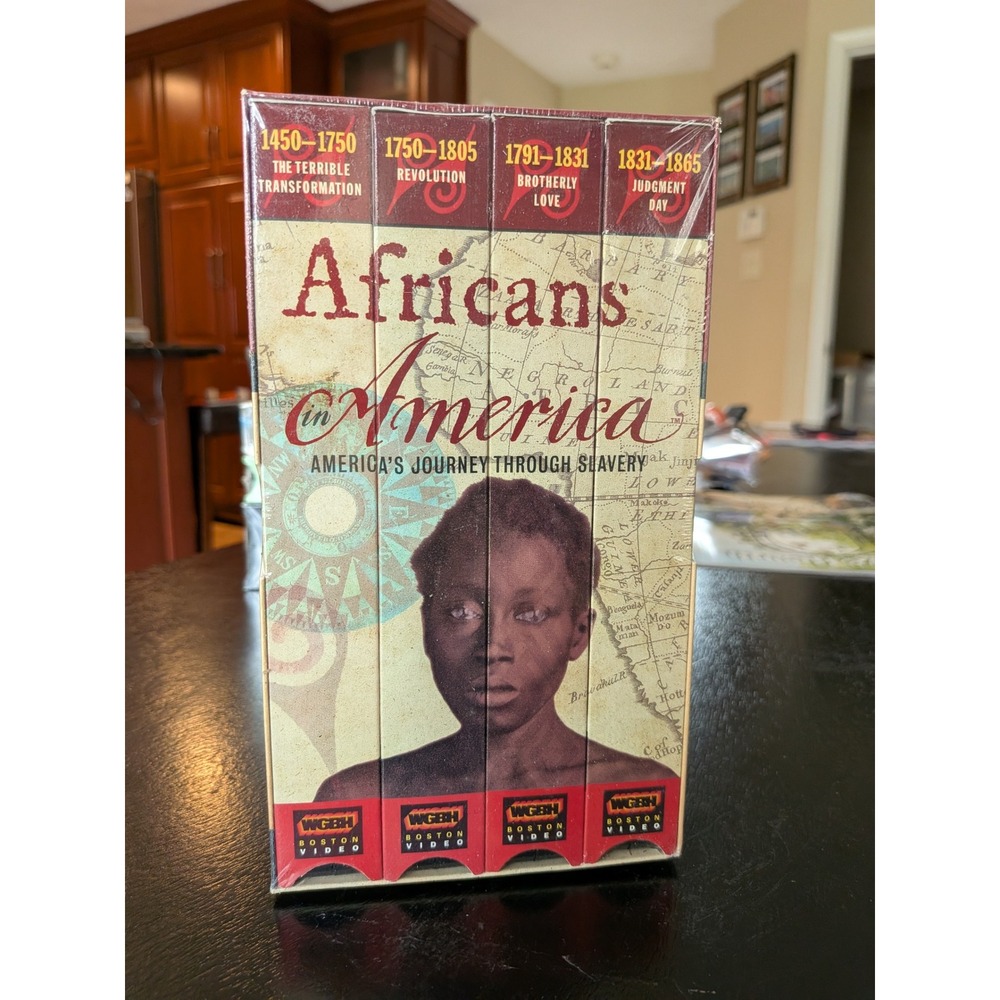 Africans in America PBS WGBH 4-Tape VHS Box Set New Sealed‎ Angela Bassett 1998